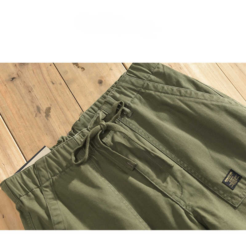 Summer Men's Solid Color Cotton Casual Shorts GA-T108 210713
