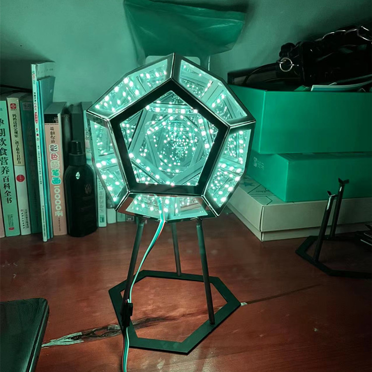 Infinity Dodecahedron Lamp Creative Cool Color Art Night Light Christmas Decoration Lighting Dream Starry Sky Lights