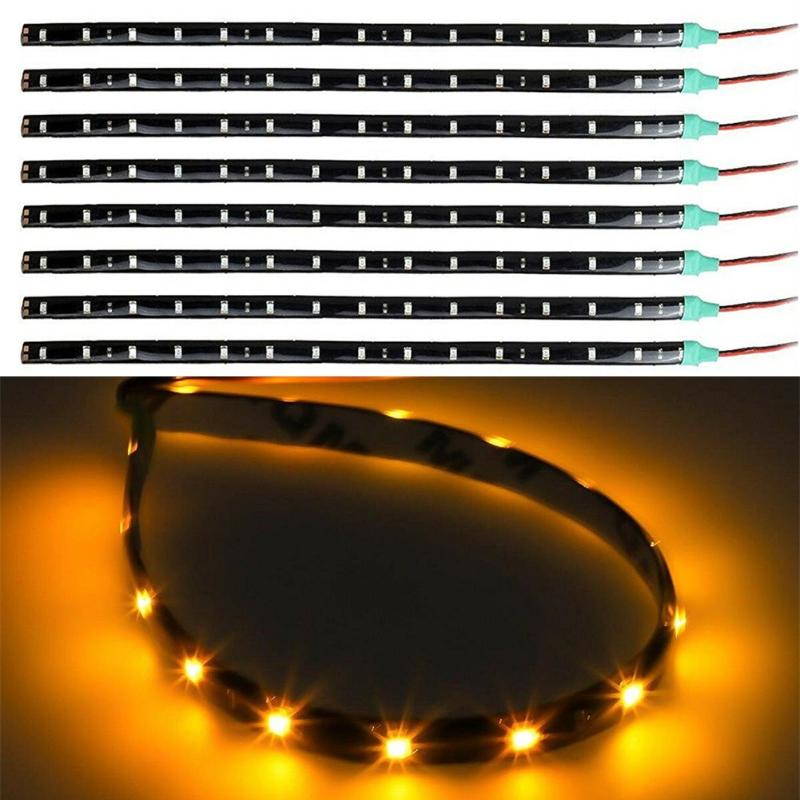 Interior&External Lights 8pc Yellow 15LED 30cm Auto Car Van Grill Flexible Waterproof Light Strip SMD 12V 15 LED
Interior&External Lights 8pc Yellow 15LED 30cm Auto Car Van Grill Flexible Waterproof Light Strip SMD 12V 15 LED
