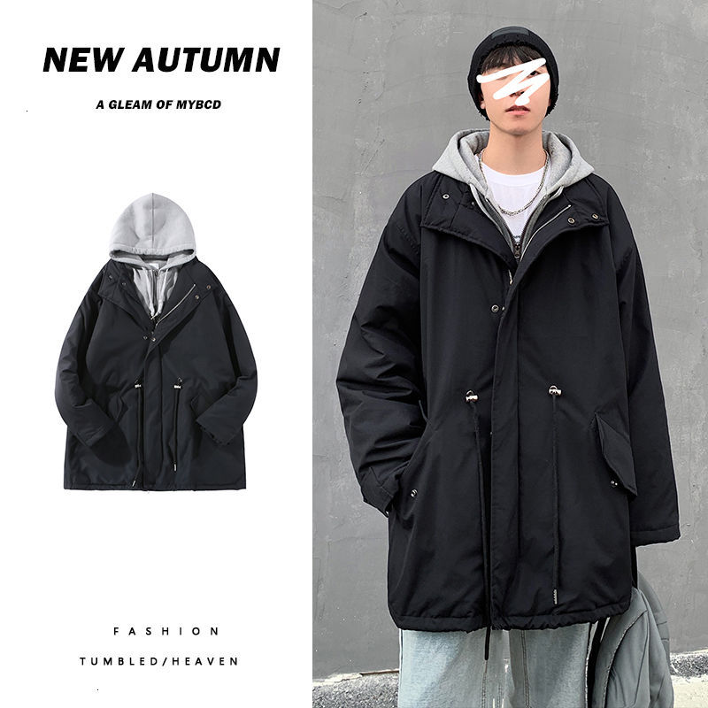 2021 New Fake Two-piece Long Men's Parka Warm Fashion Casual Hooded Coat Men Loose Cotton Thick Oversize Jacket Mens Overcoat M-2xl B9ld, Khaki
2021 New Fake Two-piece Long Men's Parka Warm Fashion Casual Hooded Coat Men Loose Cotton Thick Oversize Jacket Mens Overcoat M-2xl B9ld, Khaki