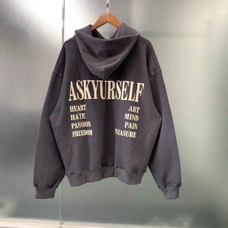 2021 New Hoodie High Quality Men Women Heavy Fabric Ays Sweatshirts Hoody 3d Foam Printing Askyurself Pullover 3mdb, Black
2021 New Hoodie High Quality Men Women Heavy Fabric Ays Sweatshirts Hoody 3d Foam Printing Askyurself Pullover 3mdb, Black