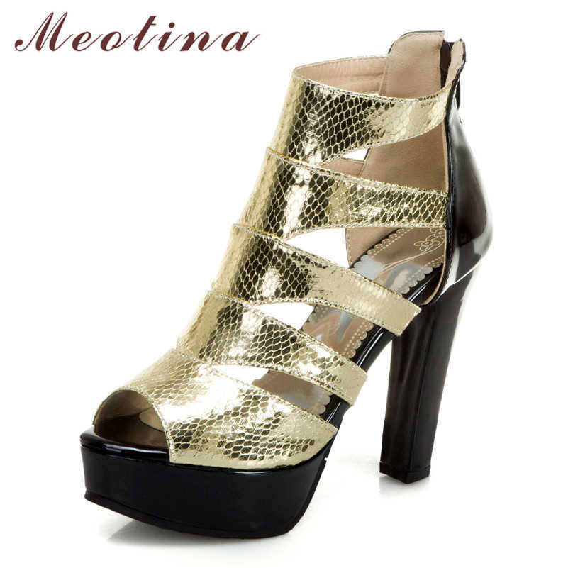 Meotina Summer Boots Women Sandals Mixed Colors Platform Block Heel Gladiator Shoes Zipper Super High Heel Sandals Ladies 34-46 210608, Black
Meotina Summer Boots Women Sandals Mixed Colors Platform Block Heel Gladiator Shoes Zipper Super High Heel Sandals Ladies 34-46 210608, Black