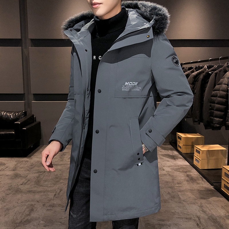 men's down jacket winter new trend handsome fashion youth thickened men's coat 201225