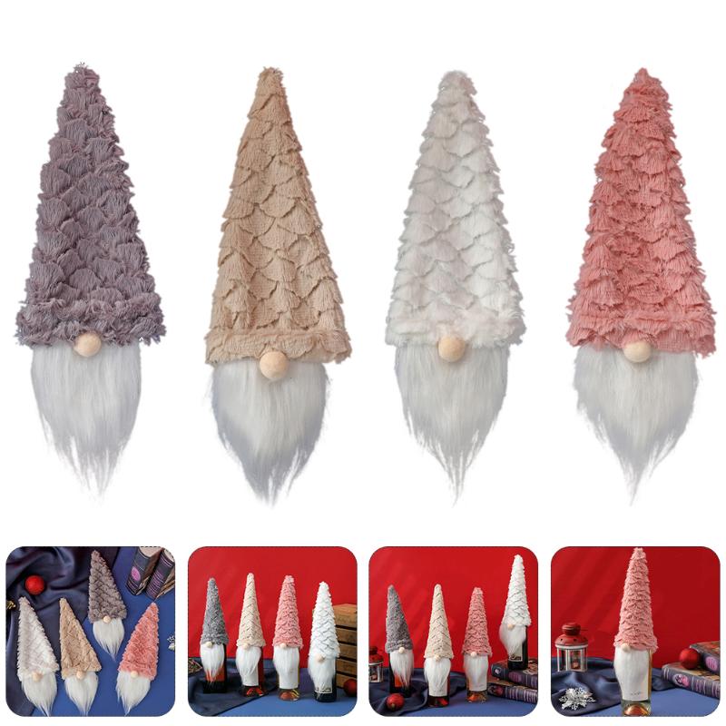 Christmas Decorations 4Pcs Xmas Red Bottle Cover Gnome Doll Champagne Protector Decor
Christmas Decorations 4Pcs Xmas Red Bottle Cover Gnome Doll Champagne Protector Decor