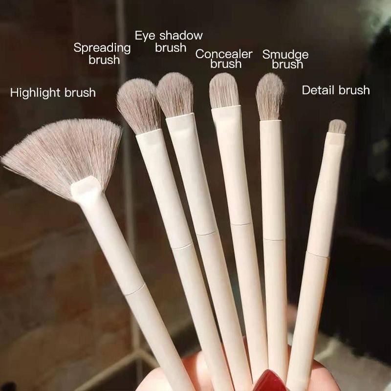 Makeup Brushes 10Pcs Set Loose Powder Blush Foundation Highlight Contour Eye Shadow Eyebrow Cosmetics Beauty Brush Tool