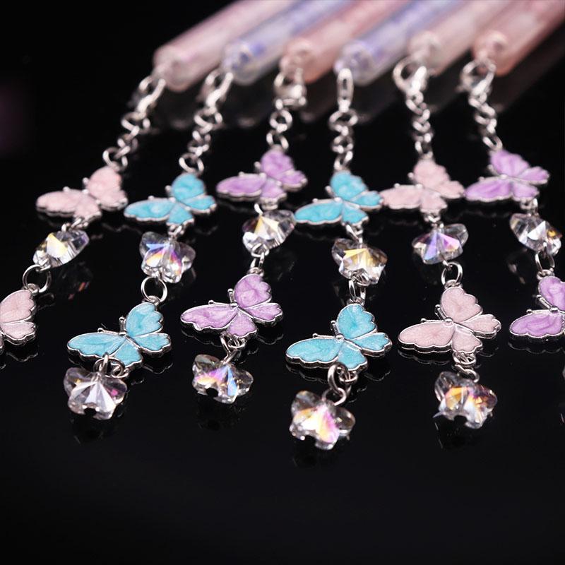 36 pcs/lot Beautiful Butterfly Pendant Gel Pen Cute 0.5mm black ink Signature Pens office school writing supplies gift