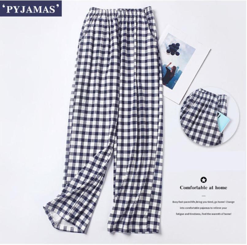Men's Sleepwear Plaid Soft Comfort Unisex Full-Length Sleep Pants Lounge At Home Men Spring Summer Cotton Pajamas Bottoms, 1pcs
Men's Sleepwear Plaid Soft Comfort Unisex Full-Length Sleep Pants Lounge At Home Men Spring Summer Cotton Pajamas Bottoms, 1pcs