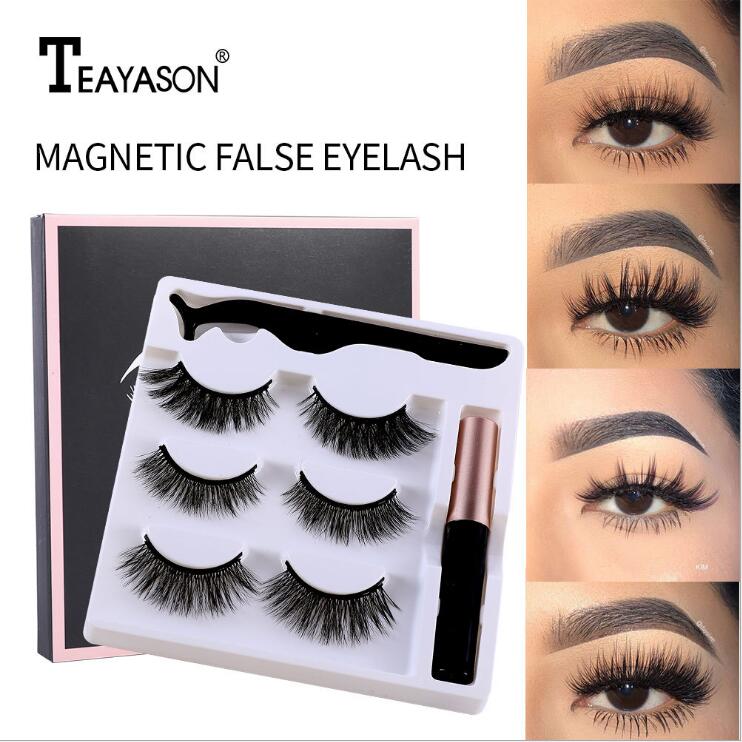 False Eyelashes TEAYASON 3PCS Magnetic Waterproof Dramatic Makeup Wholesale Fake Eyelash Extension Maquiage
False Eyelashes TEAYASON 3PCS Magnetic Waterproof Dramatic Makeup Wholesale Fake Eyelash Extension Maquiage
