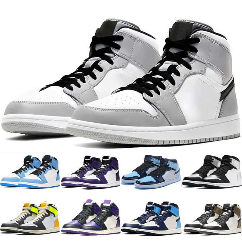 1s Men Women Basketball Shoes Light Smoke Grey Silver Toe Dark Mocha University Blue Panda Obsidian Shadow mens trainer sneaker outdoor sport shoe
1s Men Women Basketball Shoes Light Smoke Grey Silver Toe Dark Mocha University Blue Panda Obsidian Shadow mens trainer sneaker outdoor sport shoe