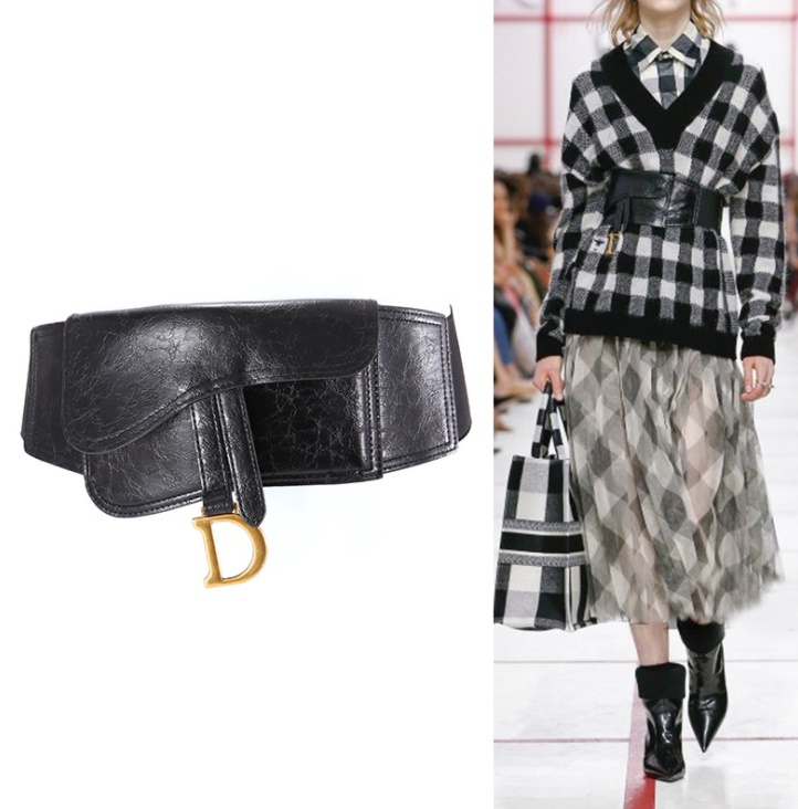runway designer fashion PU leather black belt letter D elastic stretch waistband pocket wide dress belts Girdl women chic
runway designer fashion PU leather black belt letter D elastic stretch waistband pocket wide dress belts Girdl women chic