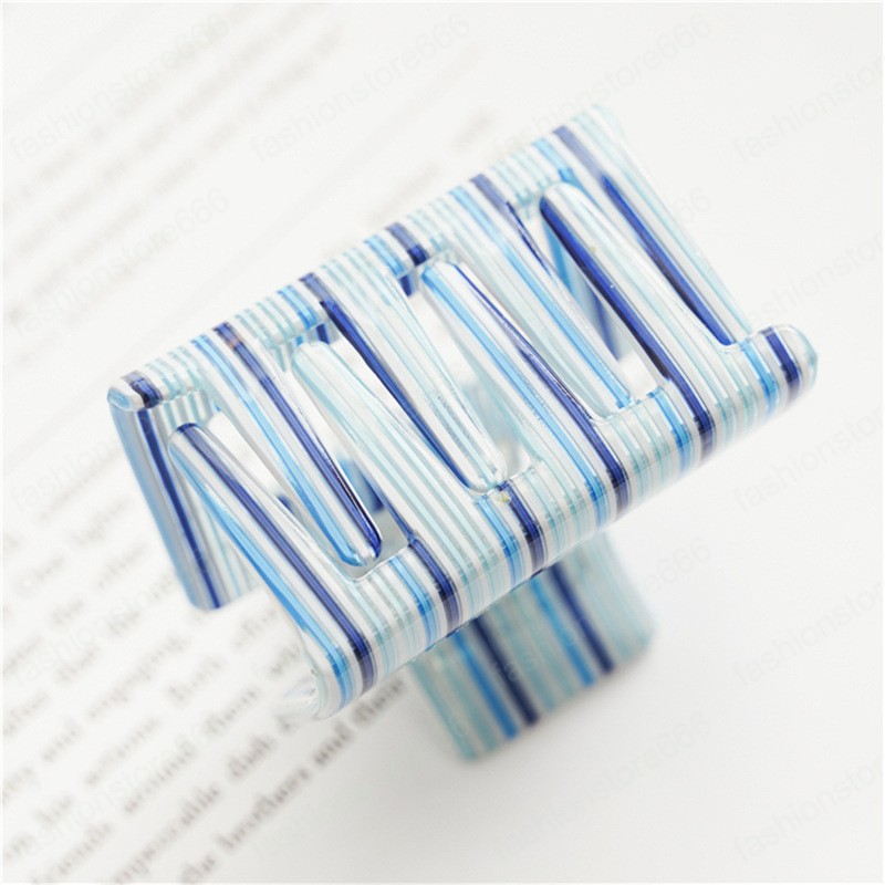 Square Acrylic Hairpin Hair Claws Acetic Acid Hairpins Geometric Hair Clamps Cilp For Women Girls Headwear
