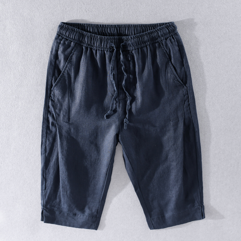 2021 New Style Italy Pure Linen Wide Leg Brand Fashion Comfortable Pants for Casual Calf-length Trousers Men Ybqk, Dark blue
2021 New Style Italy Pure Linen Wide Leg Brand Fashion Comfortable Pants for Casual Calf-length Trousers Men Ybqk, Dark blue