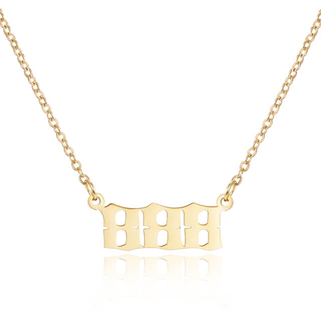 111 222 333 444 555 666 777 888 999 Angel Number Pendant Necklace Gold Silver Color Stainless Steel Necklace For Women Jewelry
111 222 333 444 555 666 777 888 999 Angel Number Pendant Necklace Gold Silver Color Stainless Steel Necklace For Women Jewelry