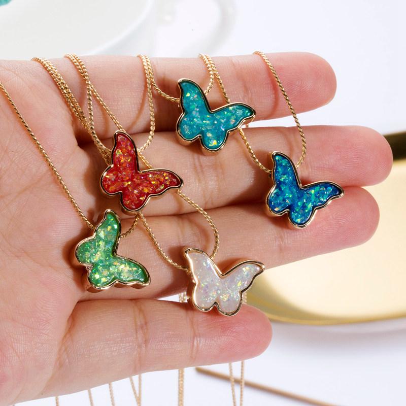 Pendant Necklaces Simple Fashion Butterfly Shaped Girls Choker Necklace Women Blue Green Collier Wedding Bridal Party Jewelry Chain Gifts
Pendant Necklaces Simple Fashion Butterfly Shaped Girls Choker Necklace Women Blue Green Collier Wedding Bridal Party Jewelry Chain Gifts