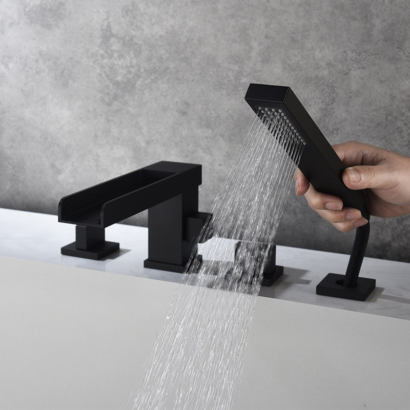 2021 New Bathtub Widespread Tub Sink Mixer Tap Brushed Gold/black Brass Bathroom Bath Faucet with Hand Shower Head 9qfx
2021 New Bathtub Widespread Tub Sink Mixer Tap Brushed Gold/black Brass Bathroom Bath Faucet with Hand Shower Head 9qfx