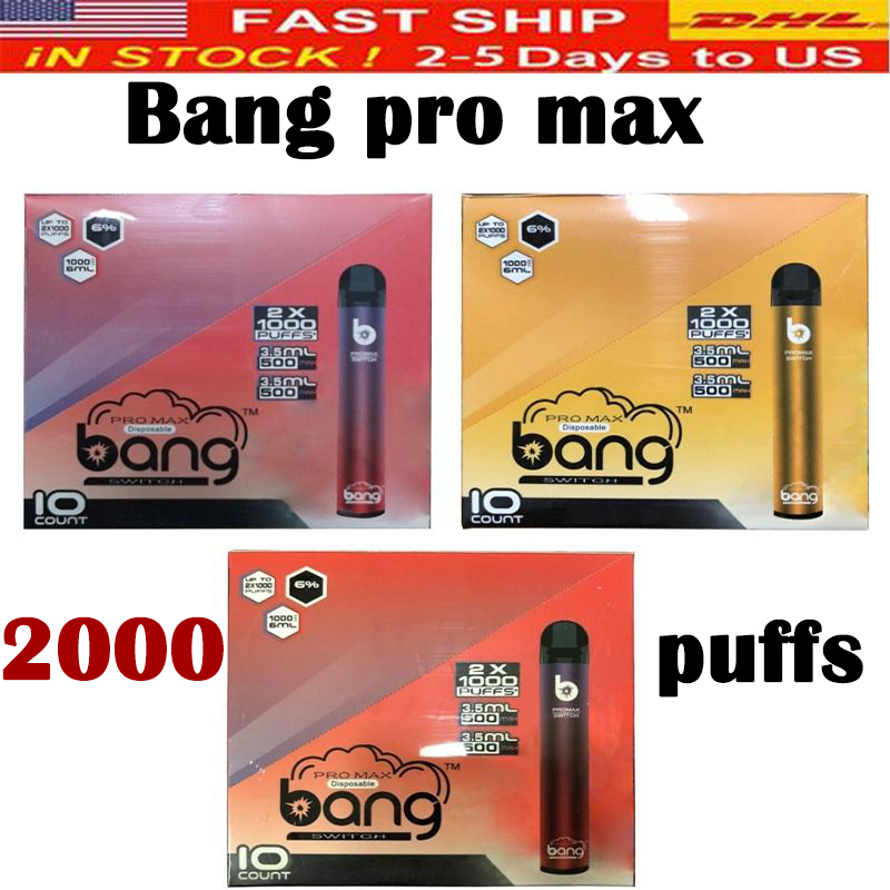 BANG PRO MAX Disposable Vape SWITCH 2 IN 1 Cigarette Starter Kit Prefilled 6ml Built-in 1100mah Battery 1000+1000 puffs Vs Puff Bars PLUS RANDM AIR BAR
BANG PRO MAX Disposable Vape SWITCH 2 IN 1 Cigarette Starter Kit Prefilled 6ml Built-in 1100mah Battery 1000+1000 puffs Vs Puff Bars PLUS RANDM AIR BAR