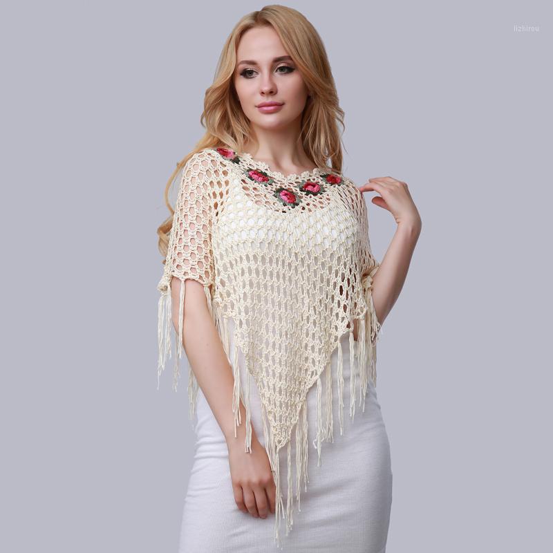Summer Women High-grade Crochet Hook Flower Fringed Cloak Knitting Novelty Tassel Hollow Out Female Irregular Poncho Shawls Women's Swimwear, White
Summer Women High-grade Crochet Hook Flower Fringed Cloak Knitting Novelty Tassel Hollow Out Female Irregular Poncho Shawls Women's Swimwear, White