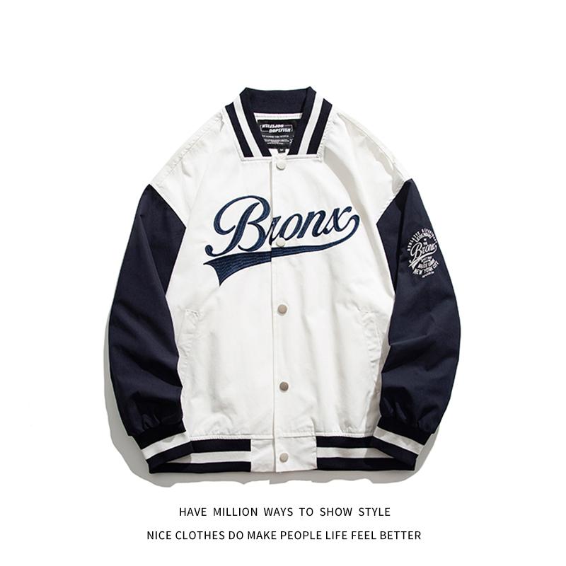 Men's Jackets Arrival Autumn And Spring Thin Light Letter Emrboidery Baseball Bomber Jacket Patchwork Unisex Women's Varsity Coat, White
Men's Jackets Arrival Autumn And Spring Thin Light Letter Emrboidery Baseball Bomber Jacket Patchwork Unisex Women's Varsity Coat, White