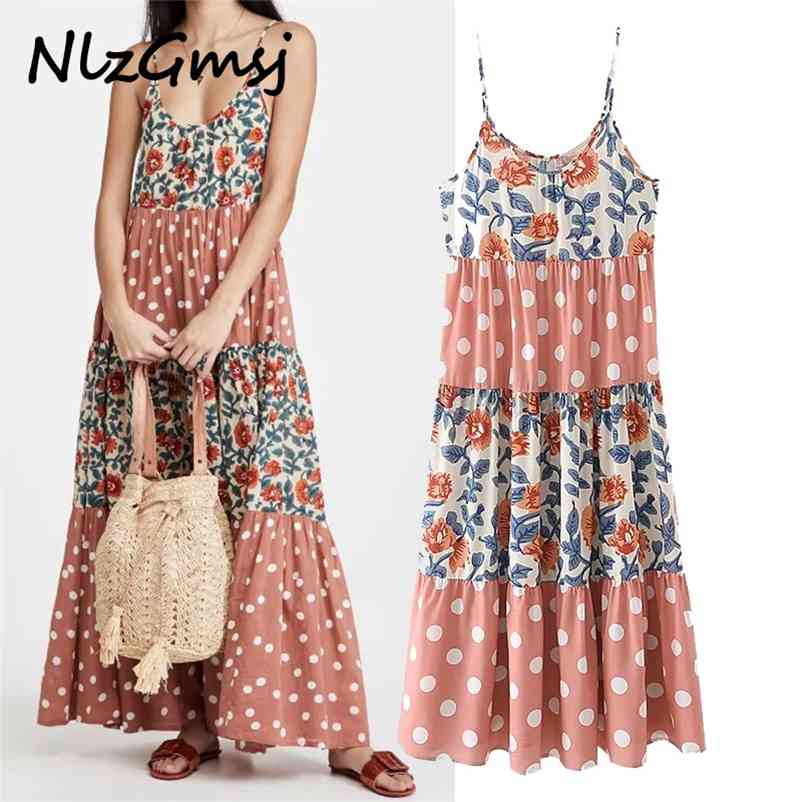 Dress Woman Pink Polka Dot Floral Print Women Elegant Slip Vintage Pleated Party Vestidos 03 210628, As picture
Dress Woman Pink Polka Dot Floral Print Women Elegant Slip Vintage Pleated Party Vestidos 03 210628, As picture
