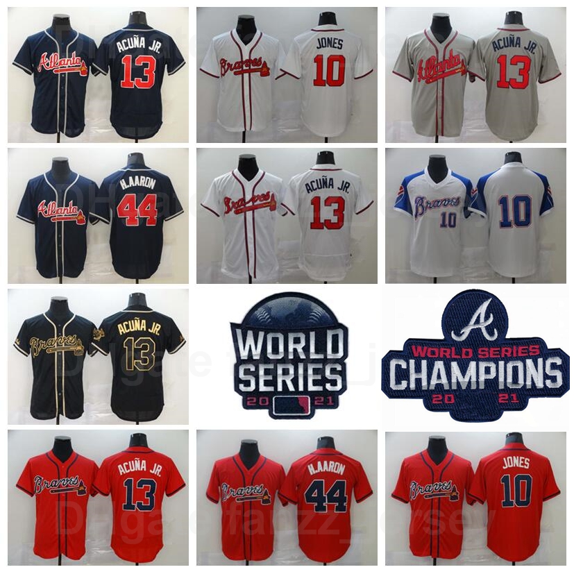 Baseball 2021 World Series Champions 44 Hank Aaron Jersey 13 Ronald Acuna Jr 10 Chipper Jones Vinatge Cool Base All Stitching Navy Blue White Grey Red Black Flexbase, 44 white
Baseball 2021 World Series Champions 44 Hank Aaron Jersey 13 Ronald Acuna Jr 10 Chipper Jones Vinatge Cool Base All Stitching Navy Blue White Grey Red Black Flexbase, 44 white
