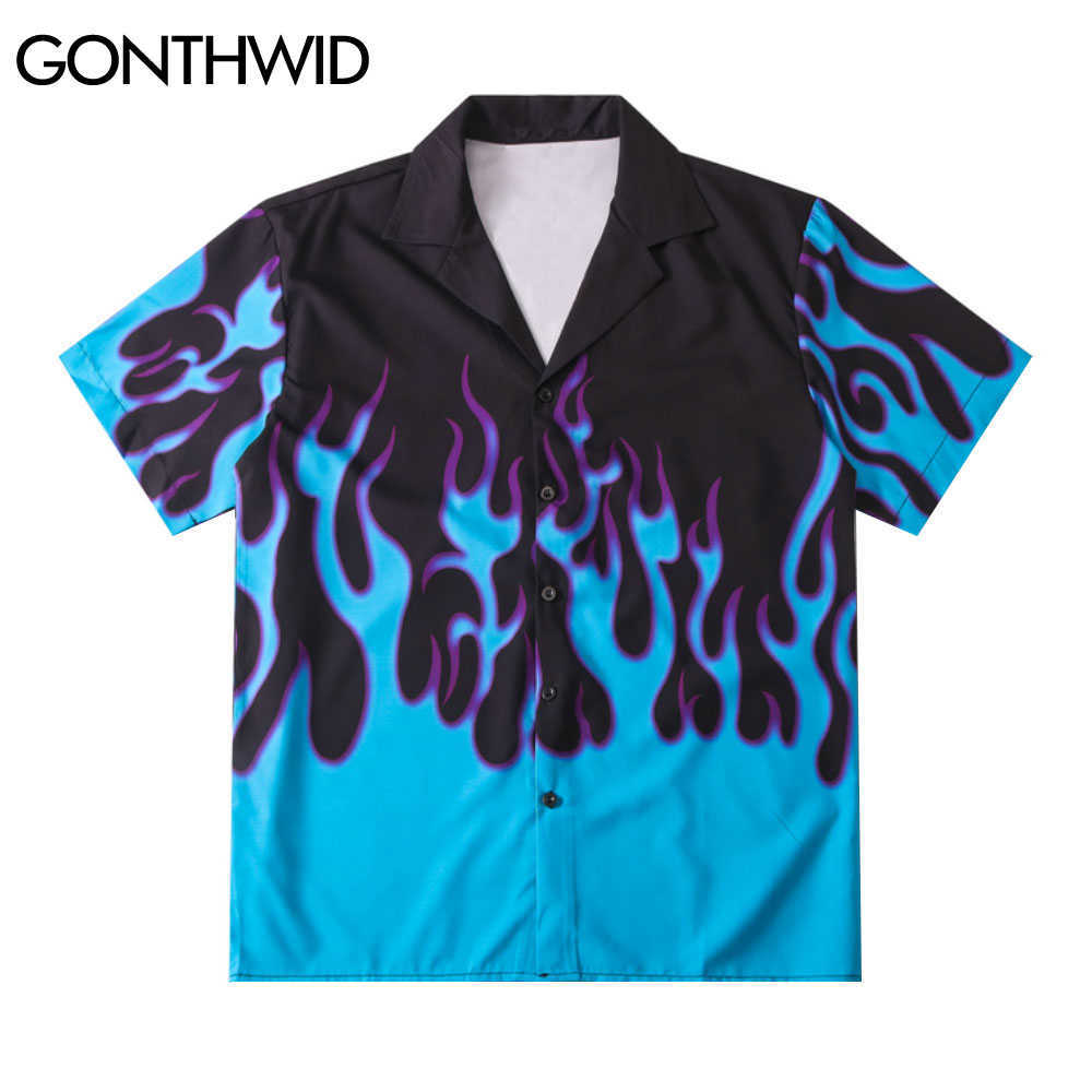 GONTHWID Hawaiian Beach Shirts Hip Hop Fire Flame Casual Button Shirt Mens Summer Fashion Short Sleeve Holiday Party Blouse Tops 210721, Black
GONTHWID Hawaiian Beach Shirts Hip Hop Fire Flame Casual Button Shirt Mens Summer Fashion Short Sleeve Holiday Party Blouse Tops 210721, Black