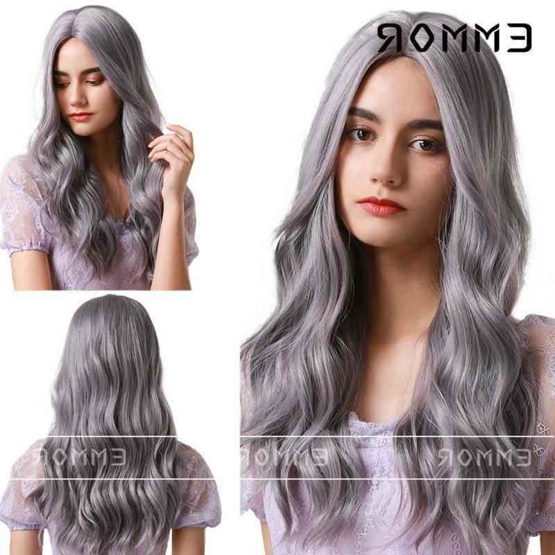 long Cosplay women's split curly hair big wave fashion purple high temperature silk multicolor wig headgear, 1#
long Cosplay women's split curly hair big wave fashion purple high temperature silk multicolor wig headgear, 1#