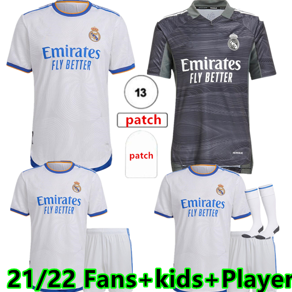 21 22 REAL MADRID soccer jerseys Player version football shirt BENZEMA HAZARD SERGIO RAMOS ZIDANEMODRIC home Goalkeeper camiseta men + kids, Black;yellow
21 22 REAL MADRID soccer jerseys Player version football shirt BENZEMA HAZARD SERGIO RAMOS ZIDANEMODRIC home Goalkeeper camiseta men + kids, Black;yellow