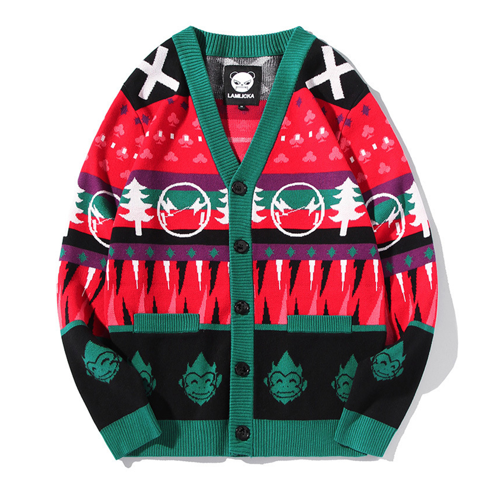 2021 New Standard Single-breasted Cotton Casual Autumn Element Christmas with Low-necked v Cardigan Men's Coat of Colour Vwt3, Xxl
2021 New Standard Single-breasted Cotton Casual Autumn Element Christmas with Low-necked v Cardigan Men's Coat of Colour Vwt3, Xxl
