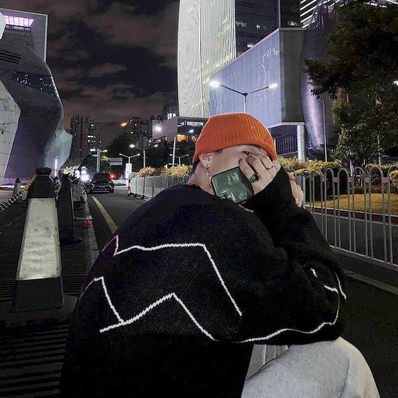 Cool sweater men's autumn and winter retro dark Harajuku trend boys loose Korean style college style sweater high street 211008