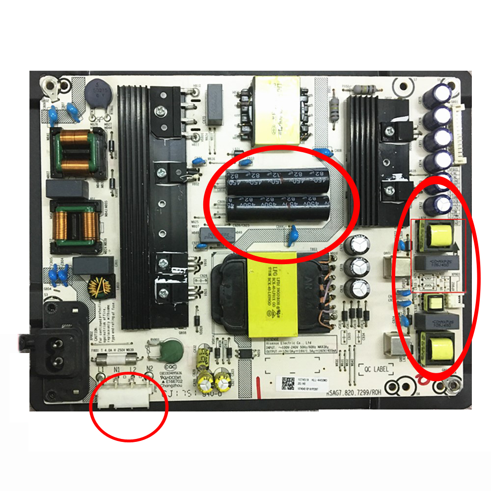 LCD Monitor Power Supply TV LED Board PCB Unit RSAG7.820.7299/ROH HLL-4455WB For Hisense LED55EC680US/55N3600U