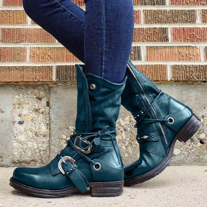 Boots Women Buckle Mid Calf 2021 Woman Platform Women's Vintage Low Heels Ladies Casual Lace Up Shoes Female Round Toe Footwear, Black
Boots Women Buckle Mid Calf 2021 Woman Platform Women's Vintage Low Heels Ladies Casual Lace Up Shoes Female Round Toe Footwear, Black