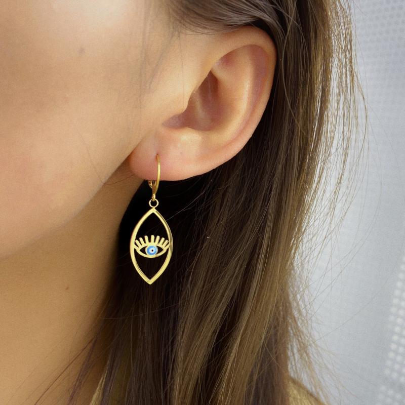 Earrings & Necklace 1Pair Rhinestone Fatima Hand Hollow Evil Eye For Women Vintage Simple Trendy Round Hoop Ear Stud Jewelry, Silver
Earrings & Necklace 1Pair Rhinestone Fatima Hand Hollow Evil Eye For Women Vintage Simple Trendy Round Hoop Ear Stud Jewelry, Silver