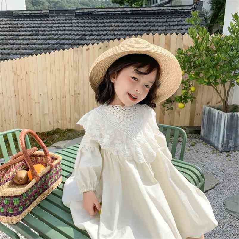 Spring girls long sleeve princess Ball Gown cotton kids fashion dress for party children dresses with lace collar 210708, Beige
Spring girls long sleeve princess Ball Gown cotton kids fashion dress for party children dresses with lace collar 210708, Beige