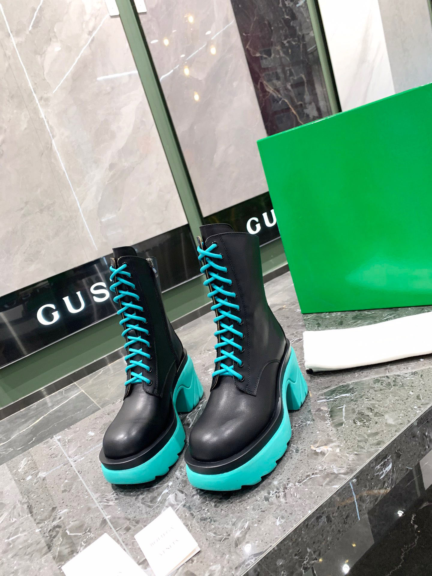 Multicolor jelly outsole women's low heel boots strap side zipper design leather material size 35-40