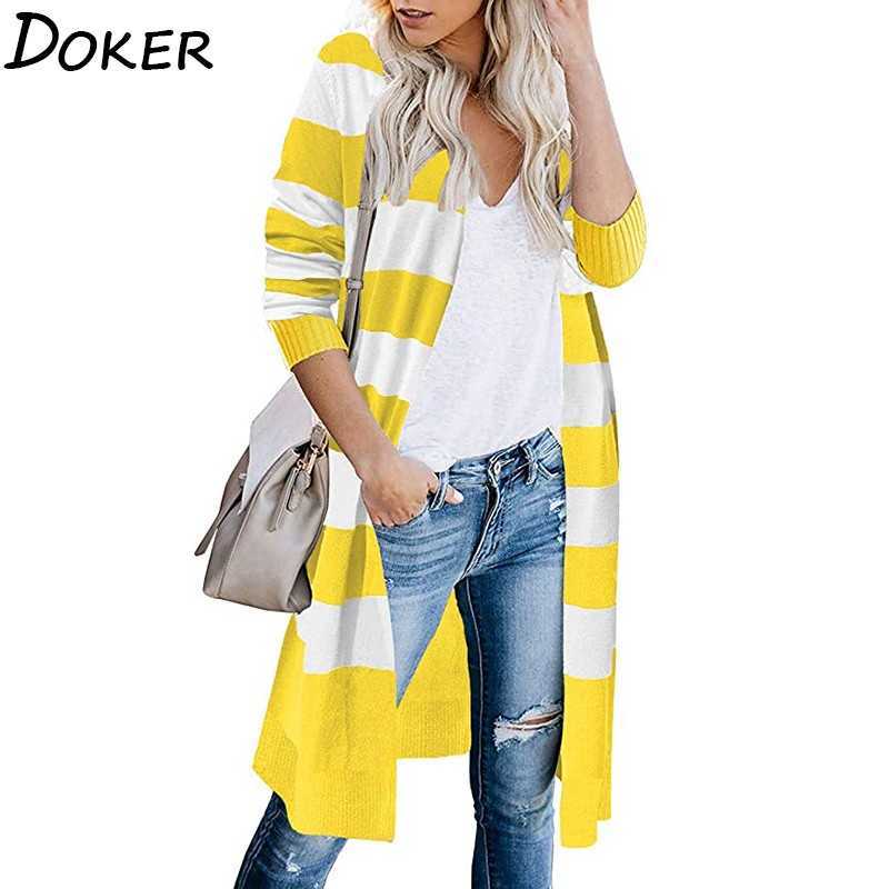 Autumn Long Cardigan Women Sleeve Fashion Patchwork Plus Size Loose Ladies Sweater Coat Vintage Knitted Cardigans Femme 210603, Yellow
Autumn Long Cardigan Women Sleeve Fashion Patchwork Plus Size Loose Ladies Sweater Coat Vintage Knitted Cardigans Femme 210603, Yellow