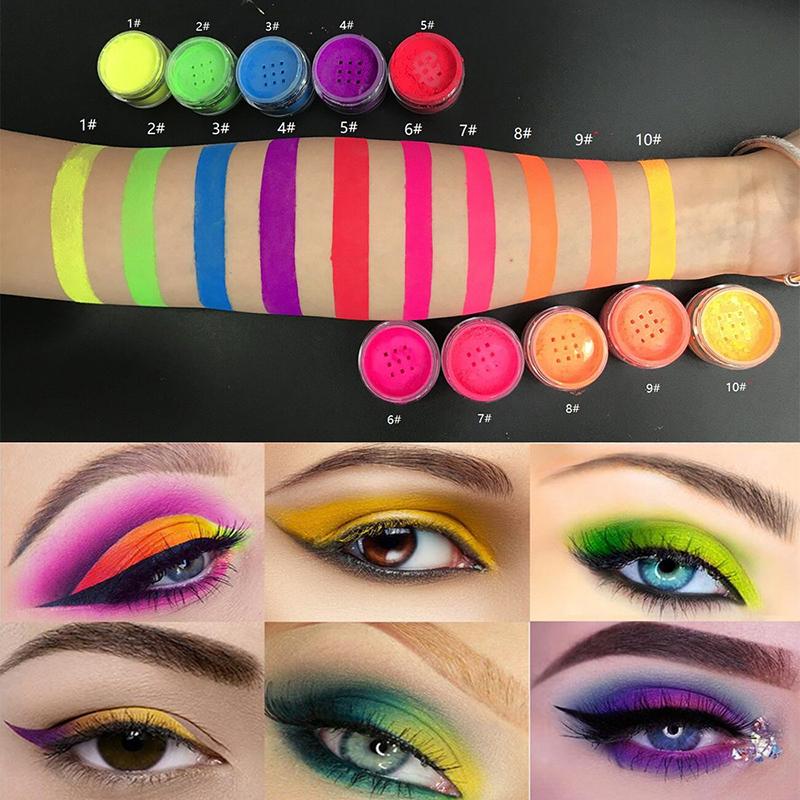 Eye Shadow 10 Colors Neon Eyeshadow Loose Powder High Pigment Makeup Private Label Waterproof Long Lasting Matte Mineral, 10pcs no logo
Eye Shadow 10 Colors Neon Eyeshadow Loose Powder High Pigment Makeup Private Label Waterproof Long Lasting Matte Mineral, 10pcs no logo
