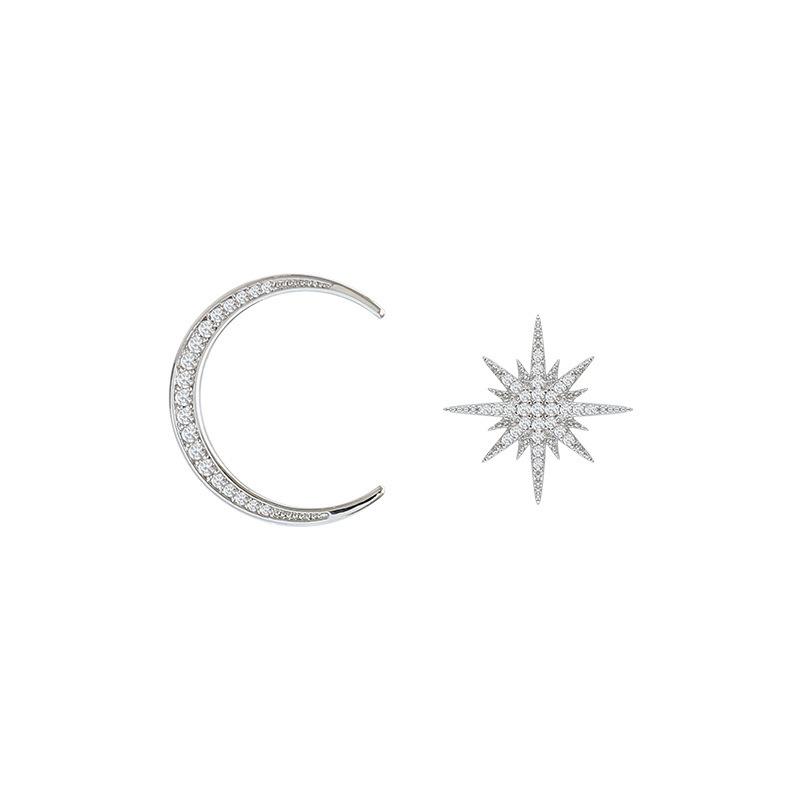 Stud Star Moon Simple Elegant Women's Earrings Korean Version Asymmetrical High Sense Asymmetric Fashion Prevent
Stud Star Moon Simple Elegant Women's Earrings Korean Version Asymmetrical High Sense Asymmetric Fashion Prevent