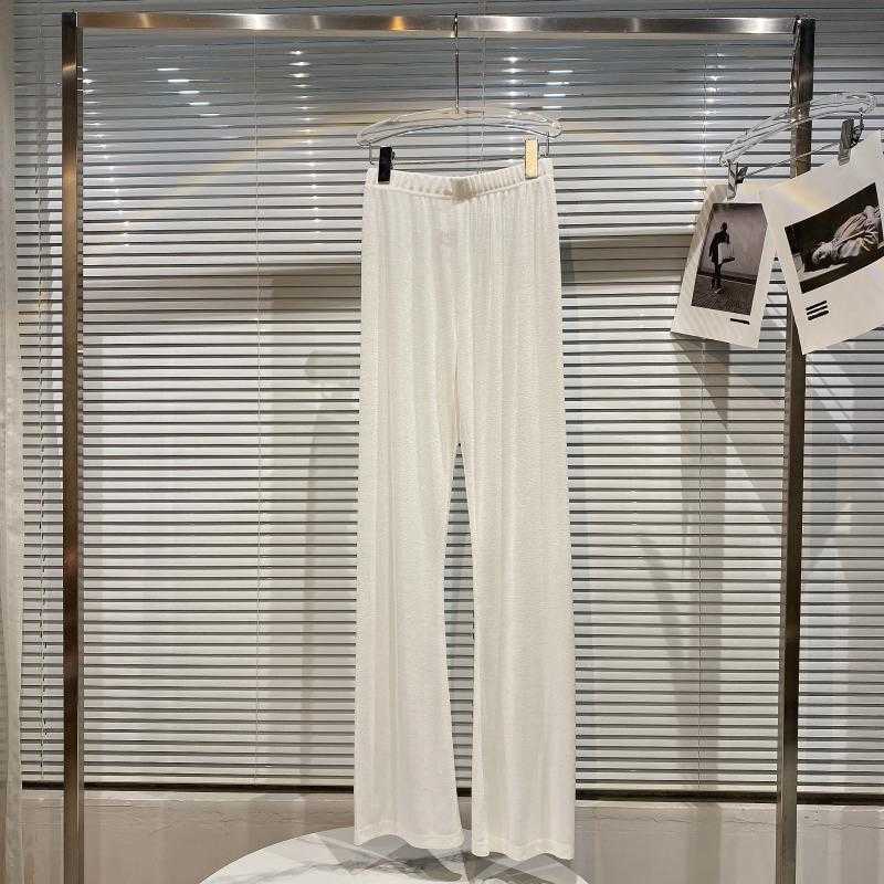 DEAT Women High Waist Stretch Ice Silk Drape Pants Arrivals Temperament Fashion Spring Summer 11D1375 210709