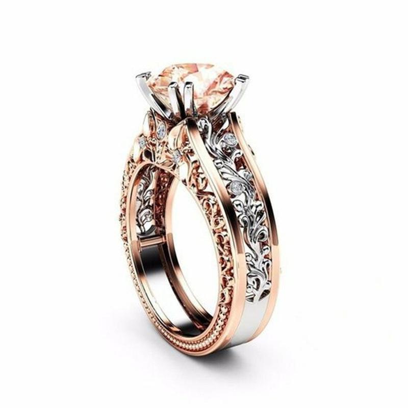 Wedding Rings 1 PCS Bridal Elegant For Women Rose Gold Color Engagement Fashion Jewelry Shiny Zircon Female Ring JP
Wedding Rings 1 PCS Bridal Elegant For Women Rose Gold Color Engagement Fashion Jewelry Shiny Zircon Female Ring JP
