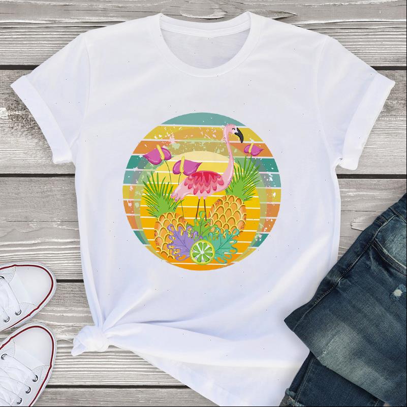 women graphic short sleeve flamingo pineapple fruit beach summer lady womens clothing t shirt tees female t shirt, White
women graphic short sleeve flamingo pineapple fruit beach summer lady womens clothing t shirt tees female t shirt, White