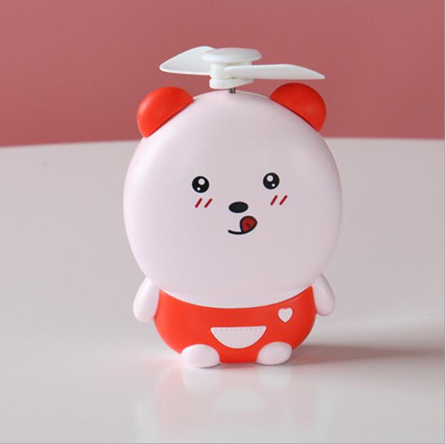 Cartoon Mini Fan coccinella septempunctata Fill light mirror Home Makeup night lights USB Rechargeable portable Fans pig design wind RRD6790 Free ship