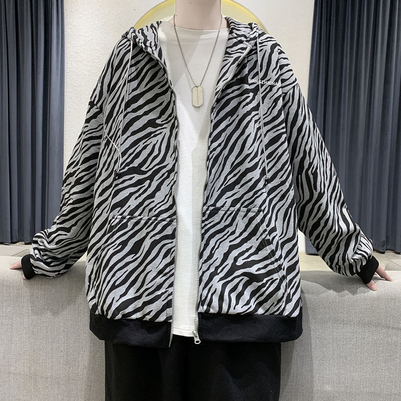 2021 New Leopard Print Hoodies Men's Fashion Retro Casual Hooded Sweatshirt Men Streetwear Wild Loose Hip-hop Cardigan Hoodie Mens M-2xl L9r, Zebra stripe color
2021 New Leopard Print Hoodies Men's Fashion Retro Casual Hooded Sweatshirt Men Streetwear Wild Loose Hip-hop Cardigan Hoodie Mens M-2xl L9r, Zebra stripe color
