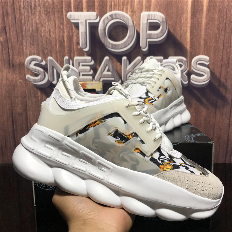 Top Quality Designer Casual Shoes Men Women Chain Reactions Trainers Fashion Outdoor Walking Classic canvas leather Trainer Sneakers With Box, Customize
Top Quality Designer Casual Shoes Men Women Chain Reactions Trainers Fashion Outdoor Walking Classic canvas leather Trainer Sneakers With Box, Customize