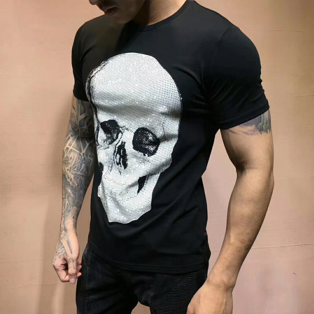 2021 New Summer t Shirt Men Brand Clothing Fashion Tshirts Rhinestone Big Skulls High Quality 100% Cotton T-shirt Male Top Tees Gny2, White
2021 New Summer t Shirt Men Brand Clothing Fashion Tshirts Rhinestone Big Skulls High Quality 100% Cotton T-shirt Male Top Tees Gny2, White