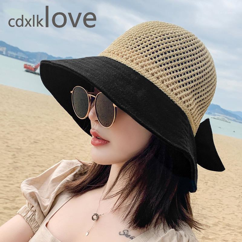 Travel Summer Hats For Women Knitted Breathable Foldable Sun Hat With Bow Protection Sunshade Korean Beach Cap Wide Brim, Blue;gray
Travel Summer Hats For Women Knitted Breathable Foldable Sun Hat With Bow Protection Sunshade Korean Beach Cap Wide Brim, Blue;gray
