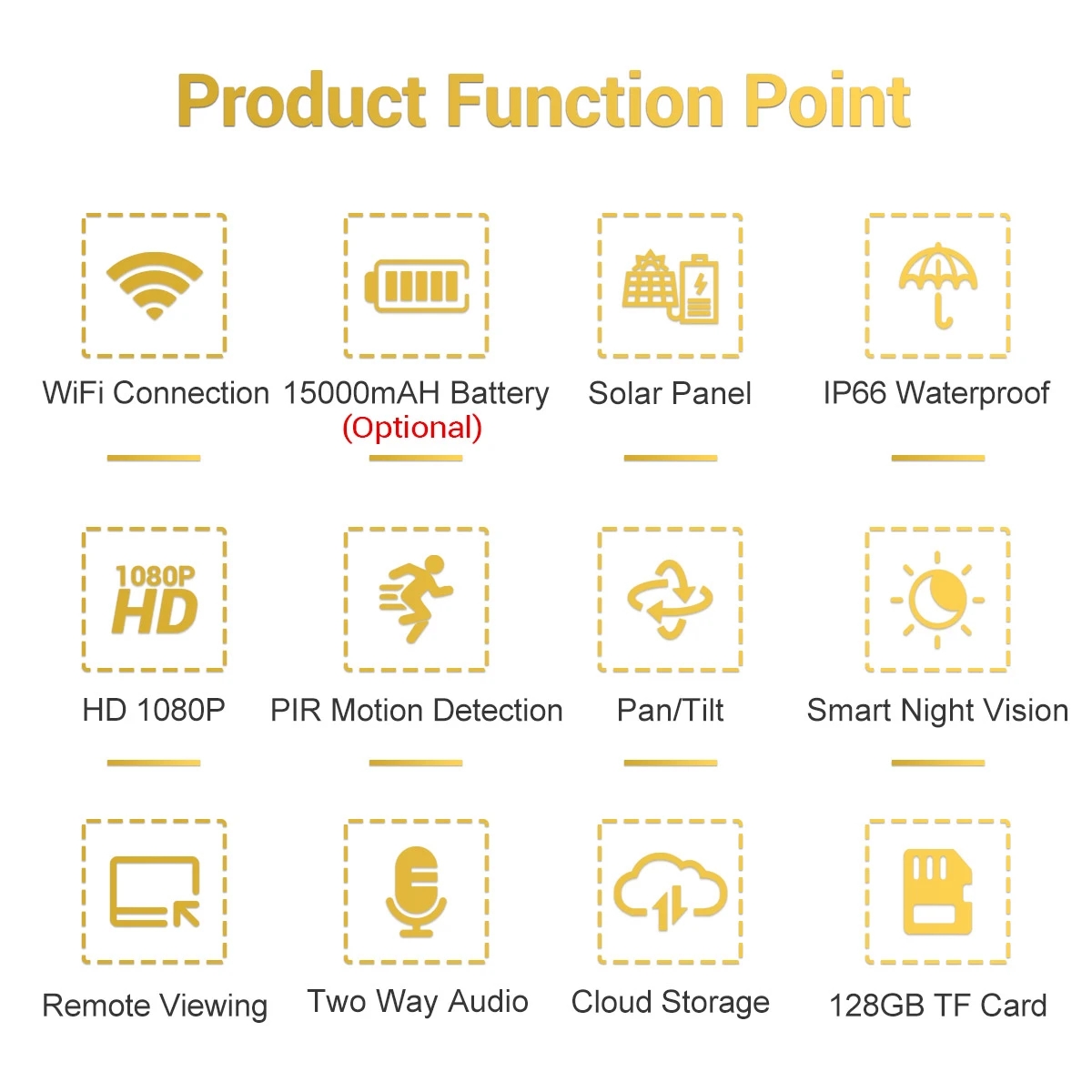 ESCAM QF280 1080P Cloud Storage PT WIFI PIR Alarm IP Camera With Solar Panel Full Color Night Vision Two Way IP66 Waterproof Audio Camera