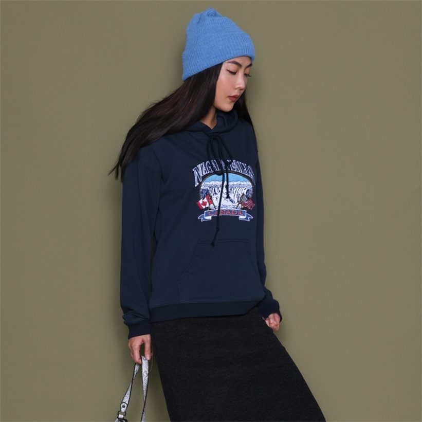 Women Embroidery Oversized Sweatshirt Long Sleeve Embroidery Pullover 201211