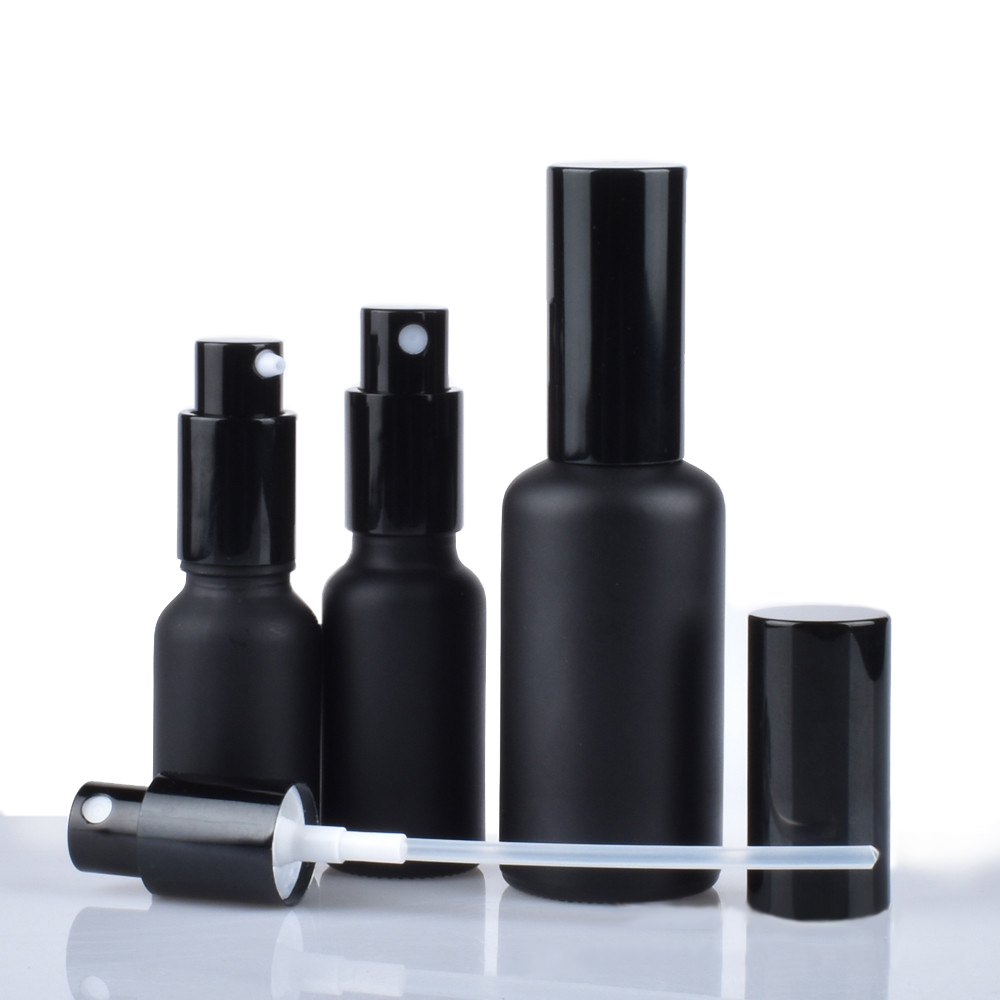 Matte Black Glass Essential Oil Perfume Bottles with Fine Mist Sprayer/Lotion Pump Refillable Travel Portable 5ml - 100ml Cosmetic Container
Matte Black Glass Essential Oil Perfume Bottles with Fine Mist Sprayer/Lotion Pump Refillable Travel Portable 5ml - 100ml Cosmetic Container