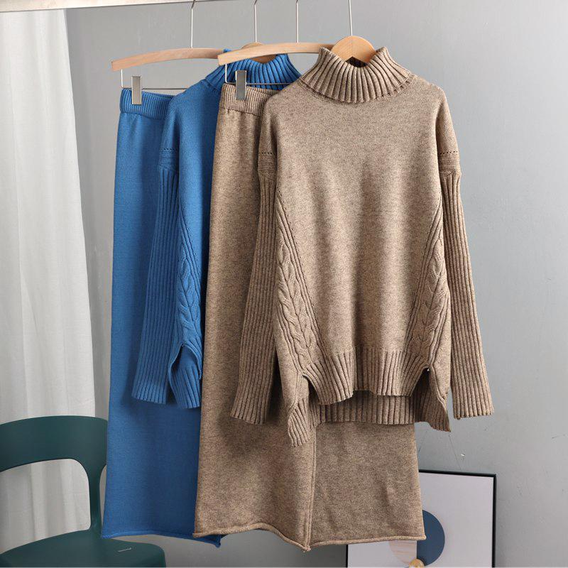 Women's Two Piece Pants Pieces Tracksuits Knitted Wide Leg SuitsWarm Turtleneck Sweater Costume Oversized Loose Drop Sleeve Cashmere, White
Women's Two Piece Pants Pieces Tracksuits Knitted Wide Leg SuitsWarm Turtleneck Sweater Costume Oversized Loose Drop Sleeve Cashmere, White