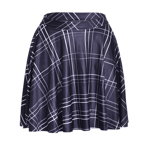 England Style Plaid Print Women Pleated Mini Red Yellow Black Colors Plus Size S To 4xL Skater Skirts 210306